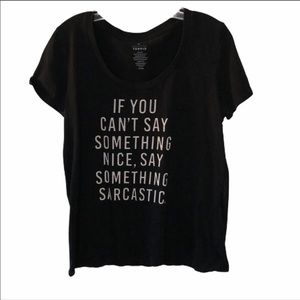 Torrid black graphic tee. Size 00.